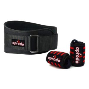 Aprodo Fitness Combo Weight Lifting Belt Back Support